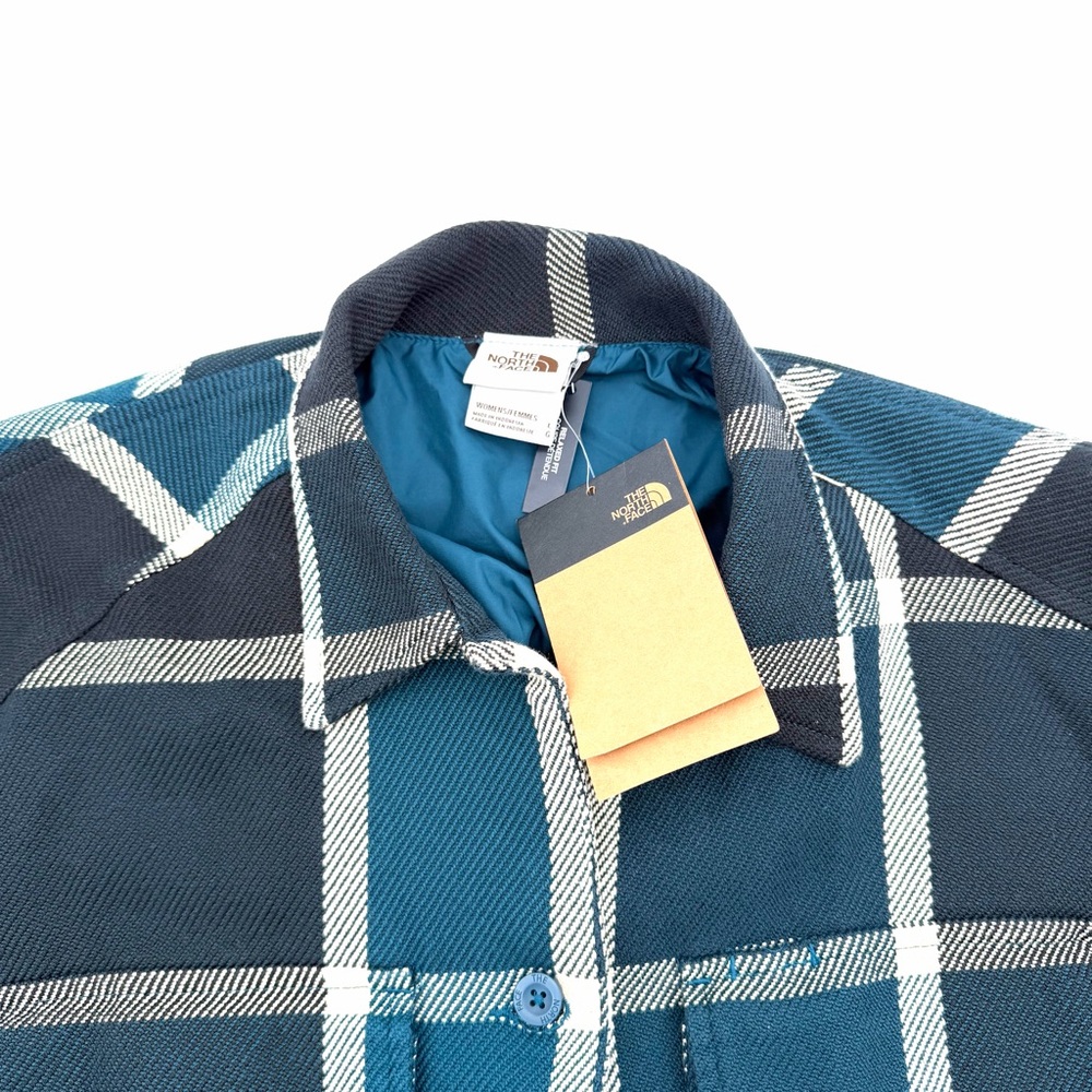 NWT New The North Face Women's Valley Twill Utility Coat Plaid Large L Light - Picture 5 of 6